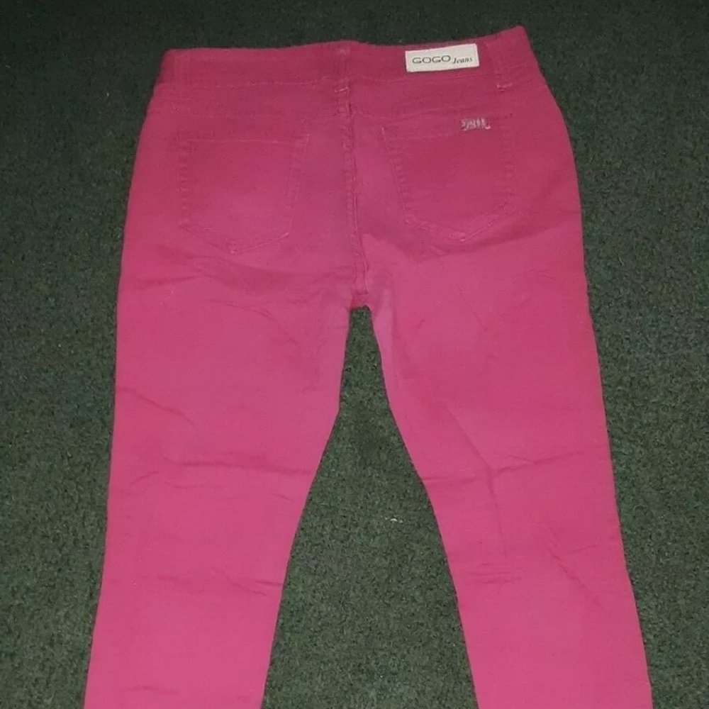 Nwot GOGO Red Skinny Leg Denim Jeans Sz 7